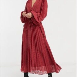 ASOS Design Maxi Dress with drawstring waist